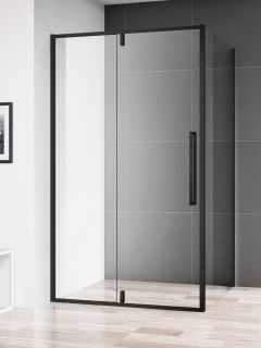 Душевая дверь AQUAme AQM7108-2-9 90см чёрный матовый