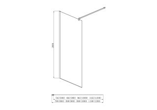Душевая перегородка Aquatek Walk in с держателем AQ WIW 12020GM 120 см см оружейная сталь