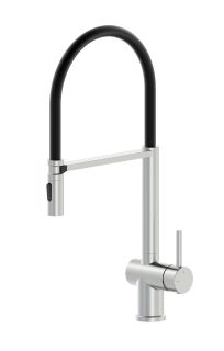 Смеситель для кухни Wonzon & Woghand WW-88438003-BN с гибким изливом брашированный никель