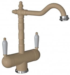 Смеситель для кухни Florentina Ария с подключением под фильтр бежевый