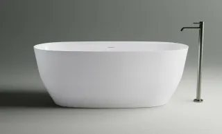 Ванна из искусственного камня Astra-Form Атрия 01010048 180x80 см с интегрированным переливом белый глянец