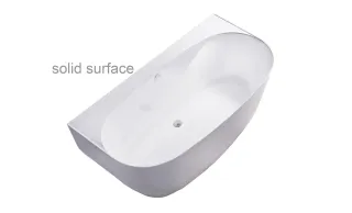 Ванна из искусственного камня Astra-Form Атрия 01010075 170x85 см белый матовый