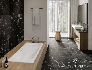 Ванна чугунная Vinsent Veron Aura VAU1707542H 170x75см с отверстиями для ручек