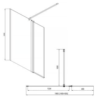 Душевая перегородка Azario CHICAGO AZ-NAR6321 1400 1400х1950