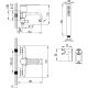 Смеситель для ванны и душа Azario VINCENTE AZ-VRZ238326C с ручным душем