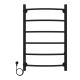 Полотенцесушитель электрический AZARIO VERONA AZ04758B 500/800 6 секций, диммер слева, черный