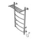 Полотенцесушитель электрический AZARIO VERONA AZ04848P 400/800 5 секций, с полкой, тен справа, хром