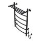 Полотенцесушитель электрический AZARIO VERONA AZ04858PB 500/800 5 секций, с полкой, тен справа, черный