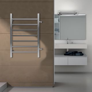 Полотенцесушитель водяной AZARIO ANCONA AZ71558 500/800 квадрат, 7 секций, боковое подключение, 3/4, хром