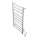 Полотенцесушитель электрический AZARIO PALERMO AZ83850W 500/1000 квадрат, 10 секций, тен справа, белый