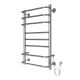Полотенцесушитель электрический AZARIO MILAN AZ90858 500/800 8 секций, тен справа, хром