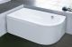 Акриловая ванна Royal Bath Azur левая 140x80см белый RB614200L