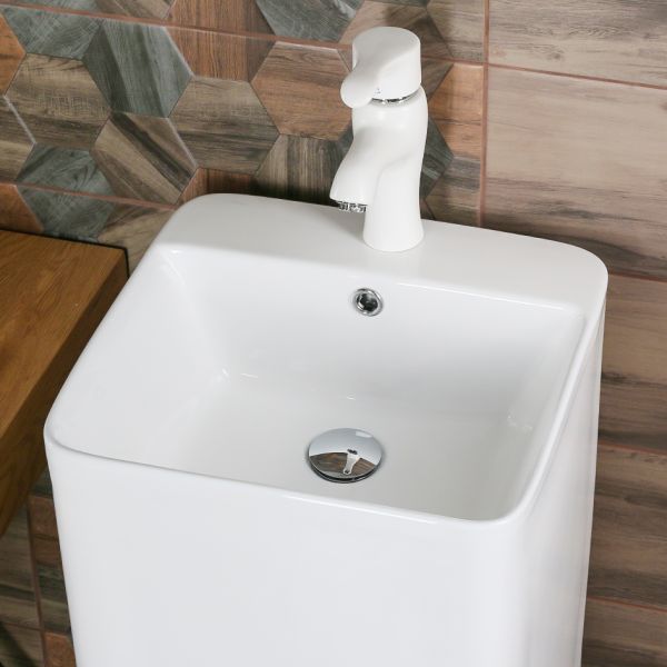 Напольная раковина Melana B125-805 42см белый