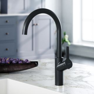 Смеситель для кухни Damixa Eclipse с каналом для питьевой воды чёрный матовый 310721300