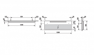 зеркало Laufen Alessi 4.4843.1.097.200.1 120Х49