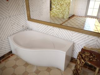 Экран фронтальный для ванны Эстет Gracia silk ФР-00014653 Л 170см белый