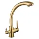 Смеситель для кухни Frap F4399-4 золото