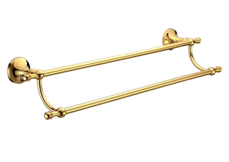 Полотенцедержатель двойной Melana MLN-821002 золото