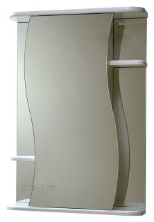 Зеркальный шкаф СанТа Лира 101052 55см белый