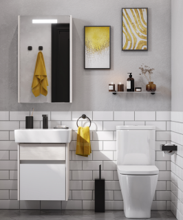 Зеркальный шкаф Акватон Верди 50см белый/ясень фабрик 1A195802VDAV0