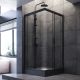 Душевой уголок Am.Pm Gem 90x90см чёрный матовый W90G-403-090BT