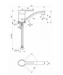 Смеситель Vidima Logik BA276AA для раковины