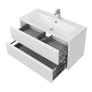 Тумба под раковину Акватон Римини 100см белый 1A232801RN010