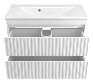 Подвесная тумба под раковину Brevita Balaton BAL-06090-01-01П2Я 90см белый