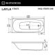 Гидромассажная ванна WHITECROSS Layla 0102.170075.100.SOFT.WH 170x75 см Soft белый