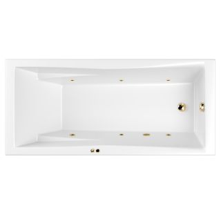 Гидромассажная ванна WHITECROSS Palace 0104.170075.100.SOFT.GL 170x75 см Soft золото