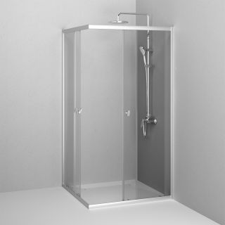 Душевой уголок AM.PM Sunny W87G-403-100100-MT профиль серебристый 100х100 см
