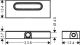 Скрытая часть для трапа Hansgrohe uBox universal 01000180