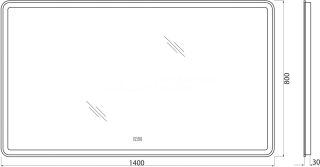 Зеркало BelBagno SPC-MAR-1400-800-LED-TCH-WARM с подсветкой