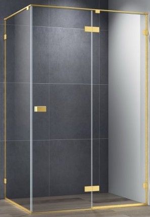 Душевой уголок Cezares Bellagio 120x80см брашированное золото BELLAGIO-AH-1-120/80-C-BORO