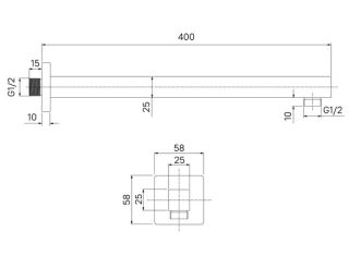 Кронштейн для верхнего душа IDDIS Optima Home OPH40CSi61 хром