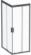 Душевой уголок Am.Pm Gem S 100x80см чёрный матовый W93G-404-100280-BT
