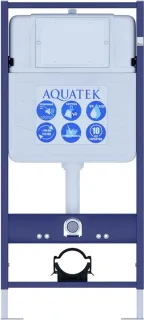 Комплект SET AQUATEK АЛЬТАИР cm-017 4в1 унитаз с инсталляцией кнопкой и сиденьем микролифт