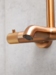 Душевая система с термостатом AltroBagno Bilancia 030431 RaSp медь матовая