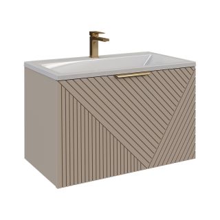 Тумба под раковину Grossman Блисс 107051 70 см подвесная цвет бежевый