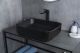 Раковина Gid Bm1304 53350 накладная черная матовая 50x39x13