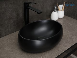 Раковина Gid Bm9030ds 53384 накладная черная матовая 40x30x13.5