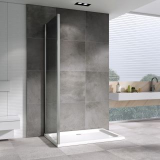 Душевая стенка ABBER Schwarzer Diamant 70см хром S70