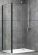 Душевая стенка ABBER Schwarzer Diamant 80см чёрный S80B