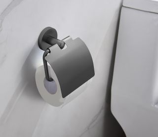 Бумагодержатель Timo Saona 13042/18 чёрное золото