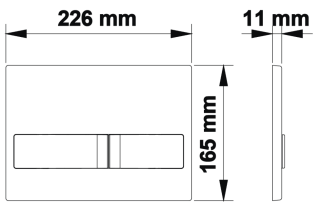 Кнопка смыва Berges Novum soft touch чёрный 040015