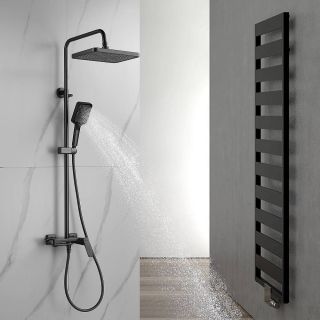 Душевая стойка Shevanik S4226T оружейная сталь