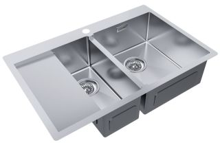 Мойка кухонная Paulmark Kroner PM227851-BSR правая брашированная нержавеющая сталь