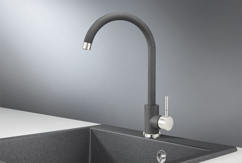 Смеситель для кухни Granula Standart ST-4031, ГРАФИТ