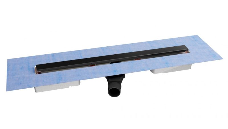 Душевой лоток Berges C1 Norma 095139 80см чёрный матовый