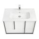 Тумба под раковину Акватон Ривьера 80см белый матовый 1A239001RVX20